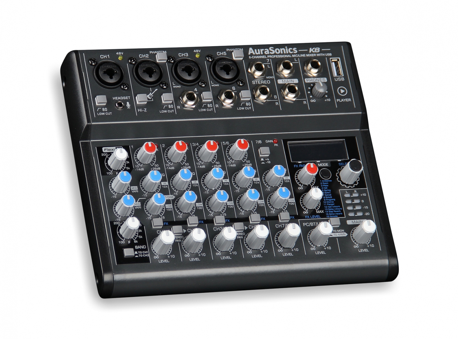 AuraSonics K8 компактный микшерный пульт в Верхней Пышме