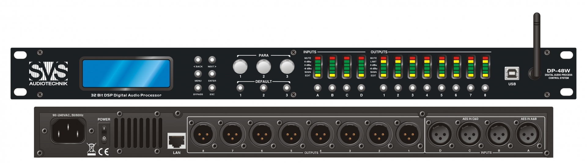 SVS Audiotechnik DP-48W Цифровой процессор: 4 входа 8 выходов в Верхней Пышме