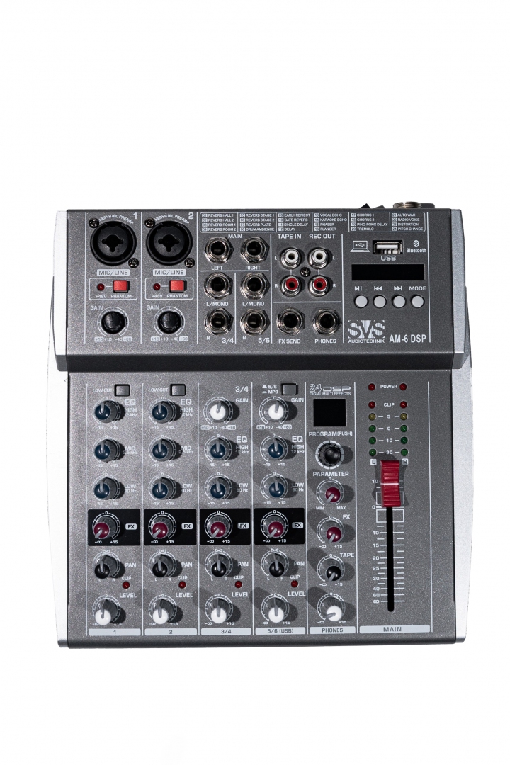 SVS Audiotechnik mixers AM-6 DSP Микшерный пульт аналоговый, 6-канальный SVS Audiotechnik mixers в Верхней Пышме